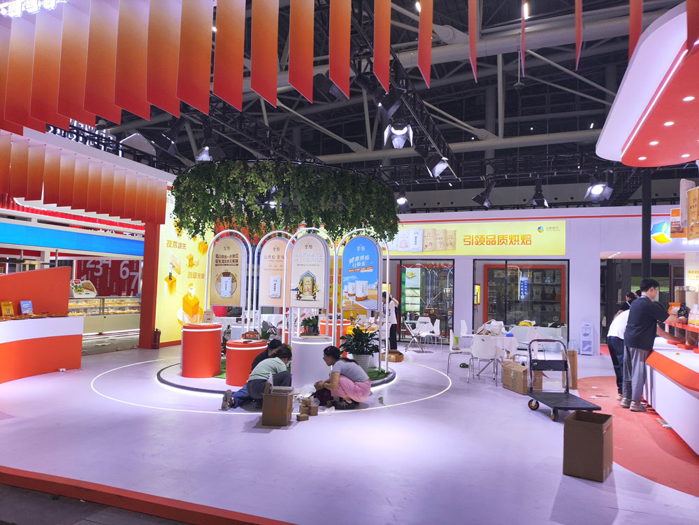 廣州烘焙展展臺搭建現(xiàn)場